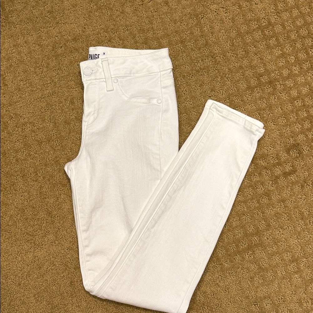PAIGE Women's Crisp White Skinny Jeans
